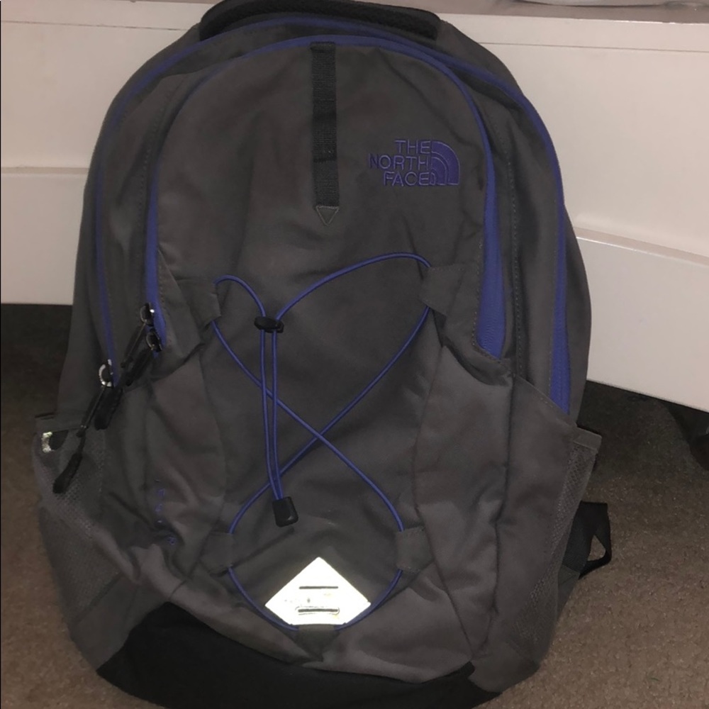 Grey and purple Northface Backpack! 100% authentic
